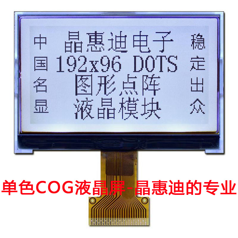 19296/Һģ/2.8//COG/LCD/׵׺/JHD19296-G12BSW-G