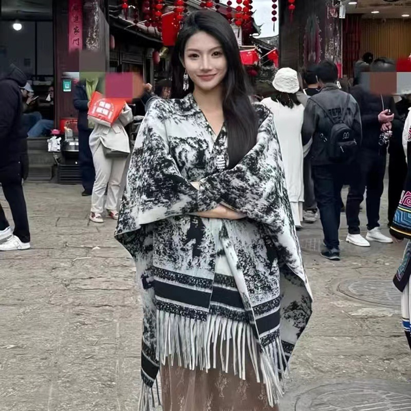 Ethnic trench coat