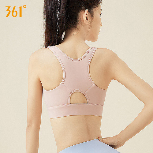 361 sports bra shockproof high strength front zipper large size yoga bra fitness all-in-one sports vest for women