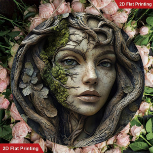 Cross-Border Half-Face Girl Wooden Hanging Sign Home Decoration Holiday Decoration Wall Decoration Wall Hanging Bedroom Living Room Hanging Sign