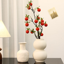 创意素胚陶瓷花瓶不规则奶油风花器家居客厅插花装饰工艺品摆件