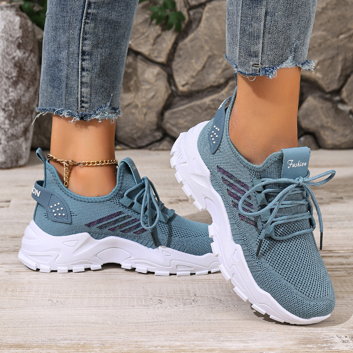 Women's Breathable Sports Shoes, Women's Autumn And Winter Thick-soled Shoes, Cross-border Dropshipping, Casual And_vogvips.com