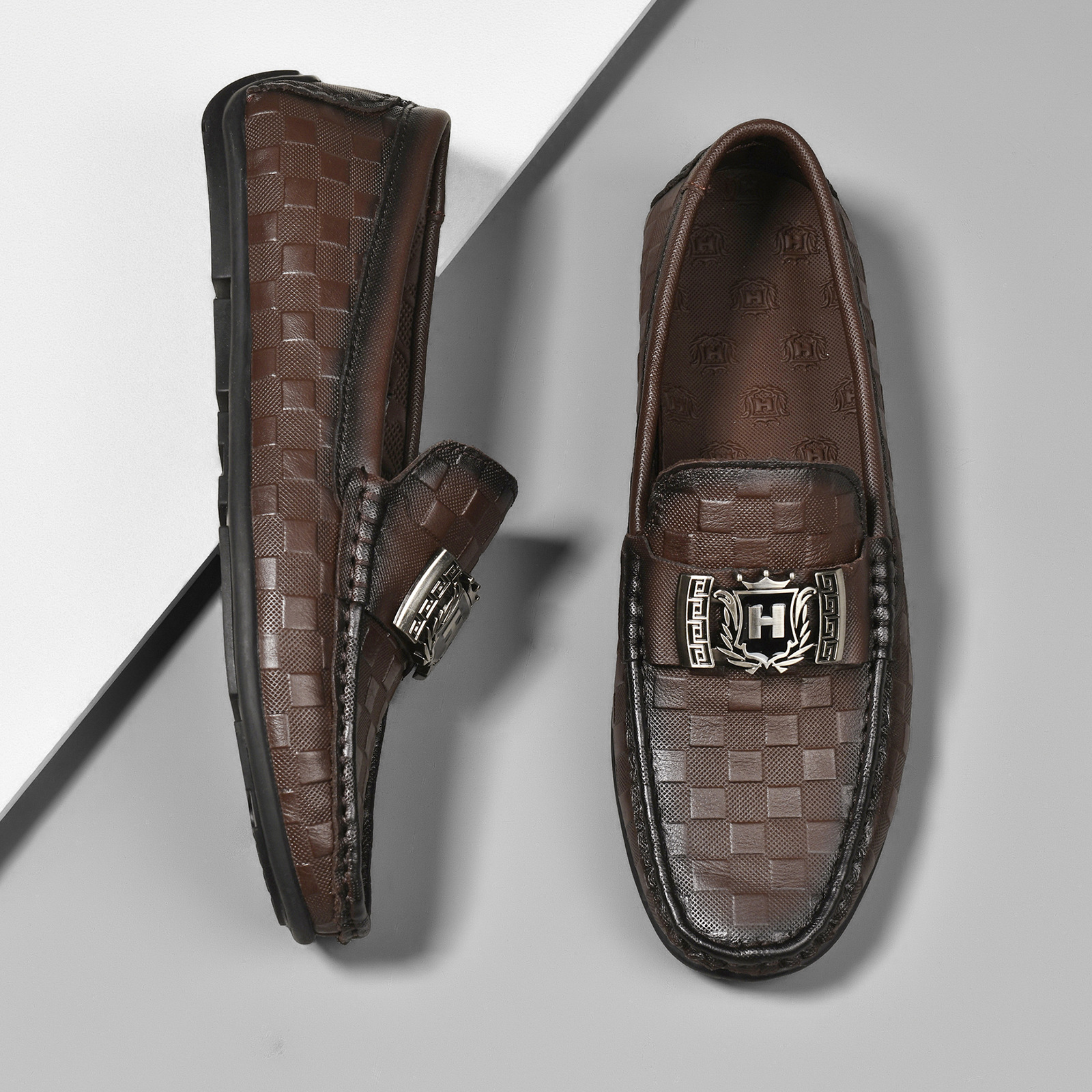 High-End Top-Grain Leather Genuine Leather Moccasins, Lazy Driving Shoes, British Casual Men's Leather Shoes, Driving Sh_vogvips.com