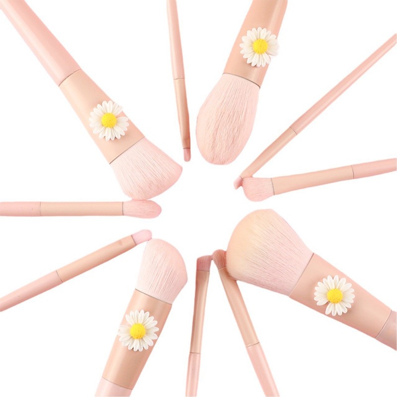 桜ピンクのメイクブラシ11本、木製ハンドル、初心者向けルースパウダーファンデーション、アイシャドウ、コンシーラー、ブレンディングビューティーツールのフルセット|undefined