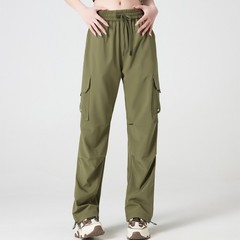 Summer and Autumn Outdoor Quick-Drying Pants for Men and Women, Long Pants, Breathable, Elastic Sports Casual, Slimming and Tall-Showing, Ice Silk Pants