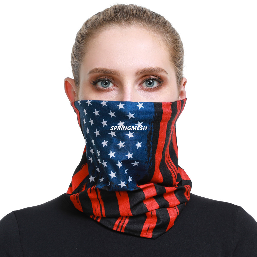 Sun protection face mask, outdoor hiking sunshade, UV-resistant camouflage multi-functional seamless magic headscarf