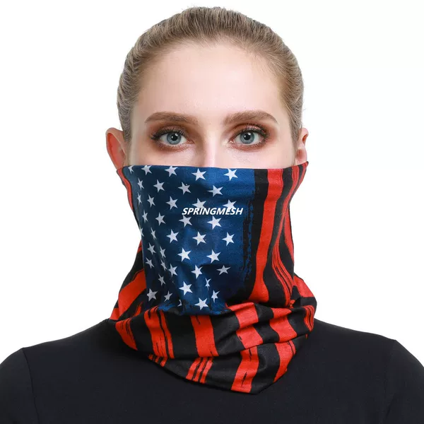 Sun protection face mask, outdoor hiking sunshade, UV-resistant camouflage multi-functional seamless magic headscarf