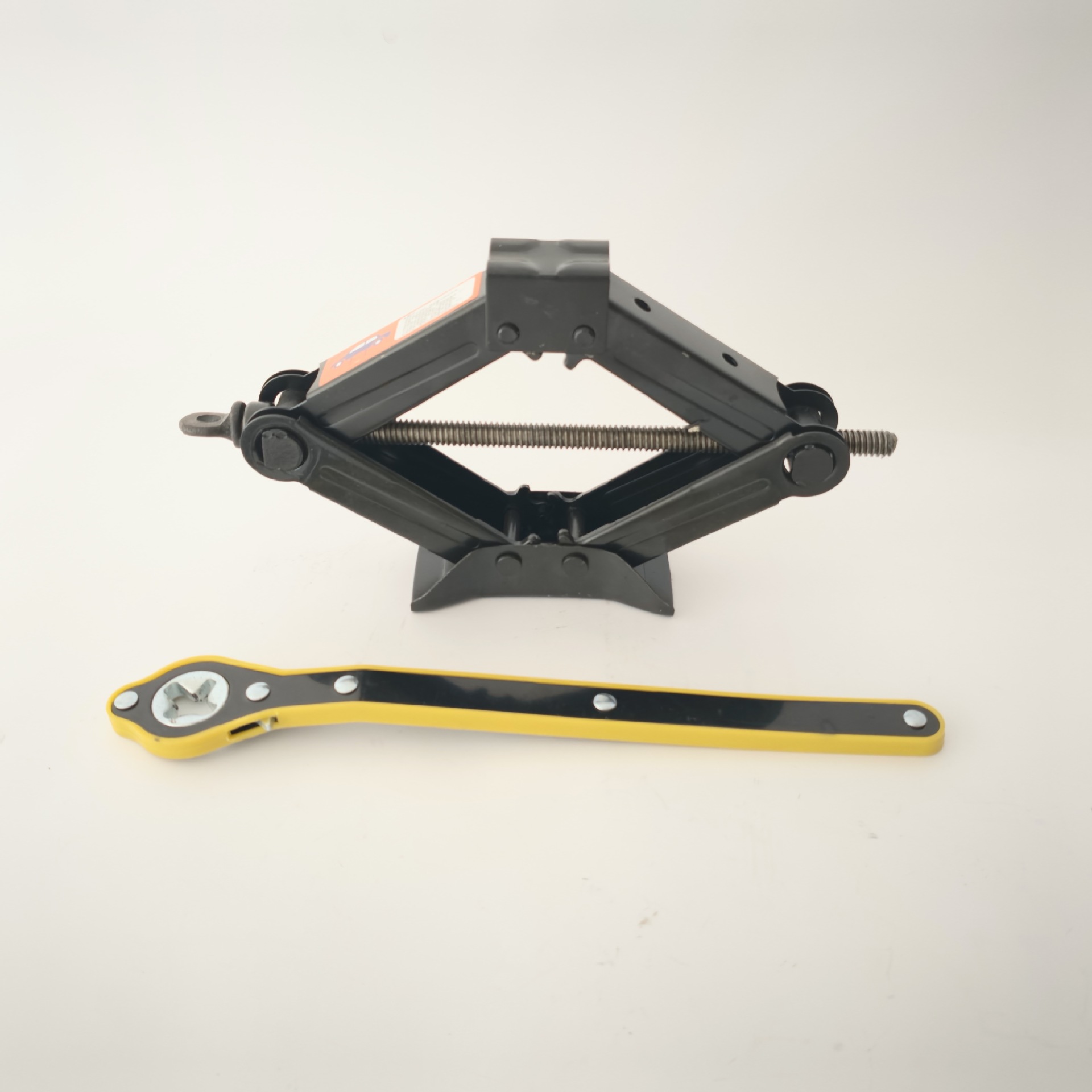 0kg Simple Wrenches for Cars and Tricycles, Hand-Cranked, Labor-Saving, In-Car Use, 0.8t Scissor-Type