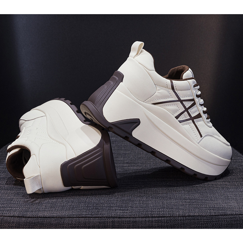 Giày sneaker nữ đế dày chunky phong cách bánh mì tăng chiều cao — M2971-1 màu mơ nhân nhung, M2971 Đỏ Một Lớp, M2971 Đen Một Lớp, M2971 màu mơ, một lớp lót chi tiết 30