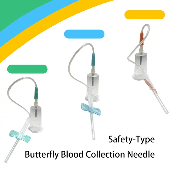 Safety Blood Collection Needle Disposable Safety Blood Collection Kit Pet Medical Intravenous Blood Collection Kit English Packaging