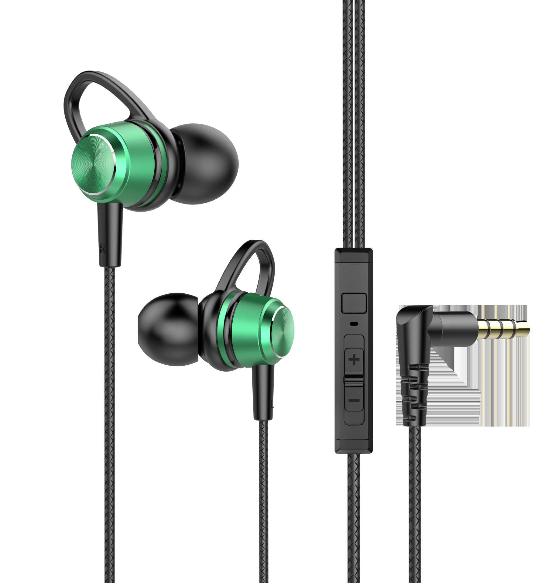 Audífonos Gamer In-Ear ABS, TPE Con micrófono, Control de cable para Juegos y Computadora
