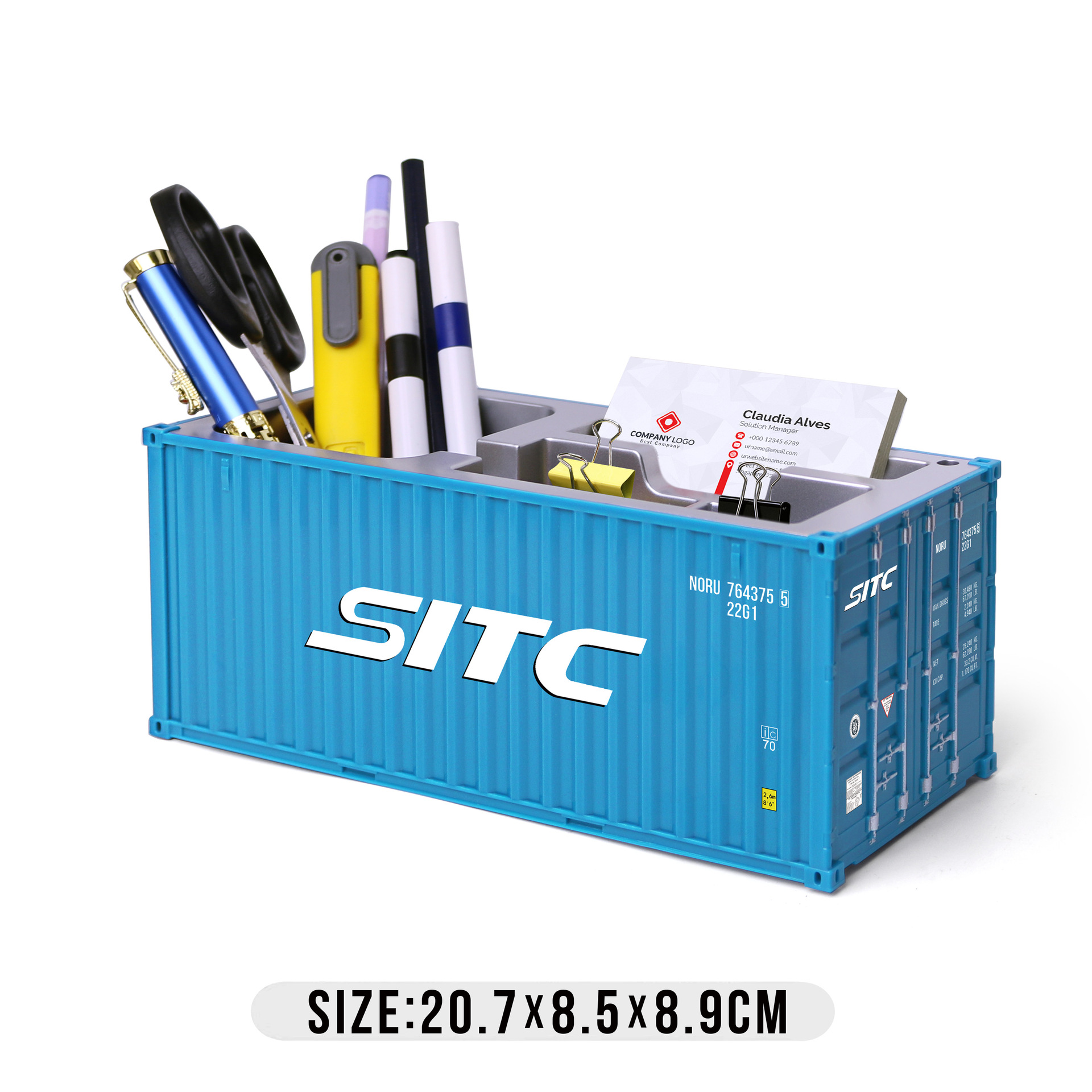 Caja de tarjeta de visita SITC Pen Holder