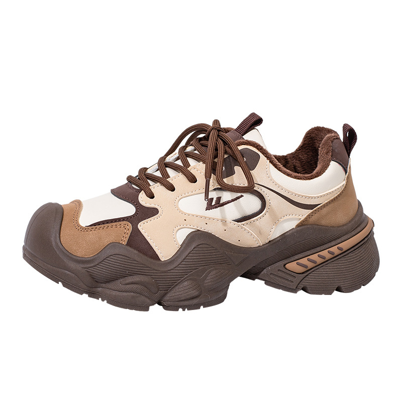 Zapatos retro retro de colores de invierno con zapatos de algodón para mujeres simples al aire libre zapatos cálidos