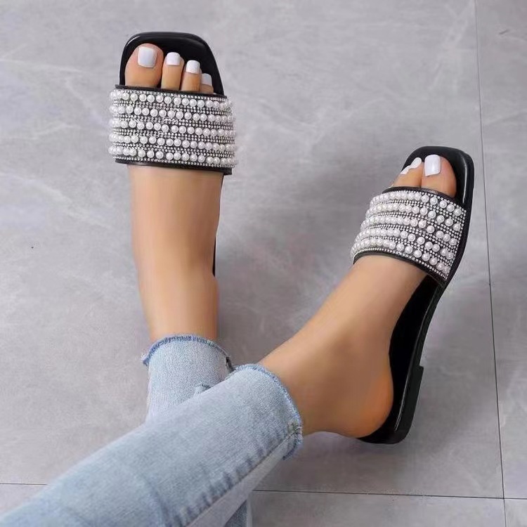 Women's Casual Color Block Open Toe Slides Slippers display picture 5