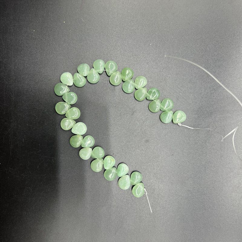 天然水晶半宝石10*12mm横穴扁雫花びらdiy手作り材料アクセサリー散珠|undefined