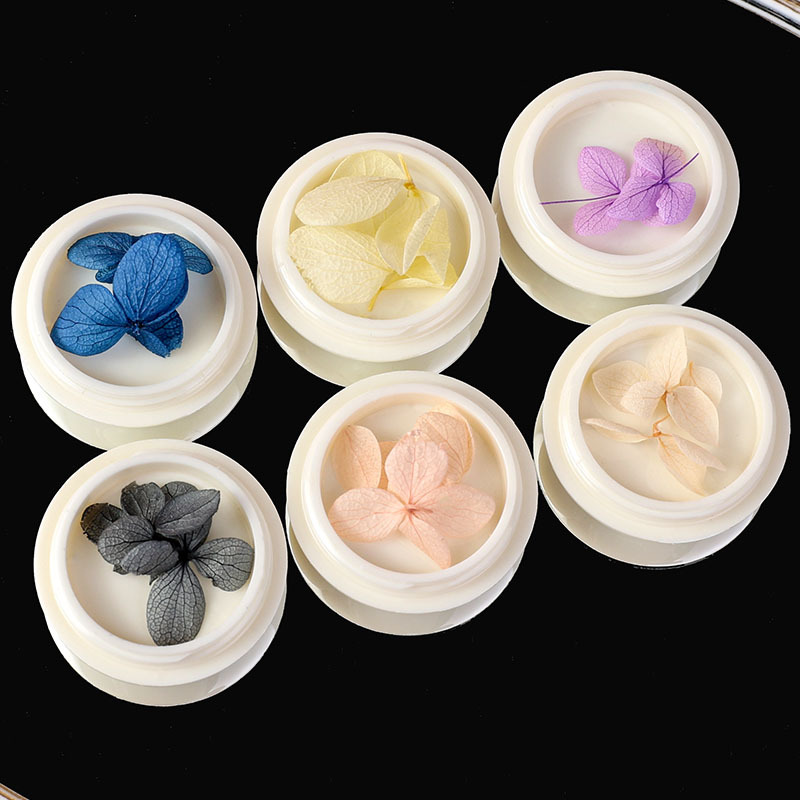 Joyas de flores secas japonesas pétalos de henna pegatinas de flores de nieve joyas de uñas encaje flor verdadera flor al por mayor