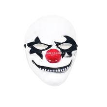 亚马逊小丑红鼻子面具cosplay派对恐怖万圣节装扮舞会鬼节道具