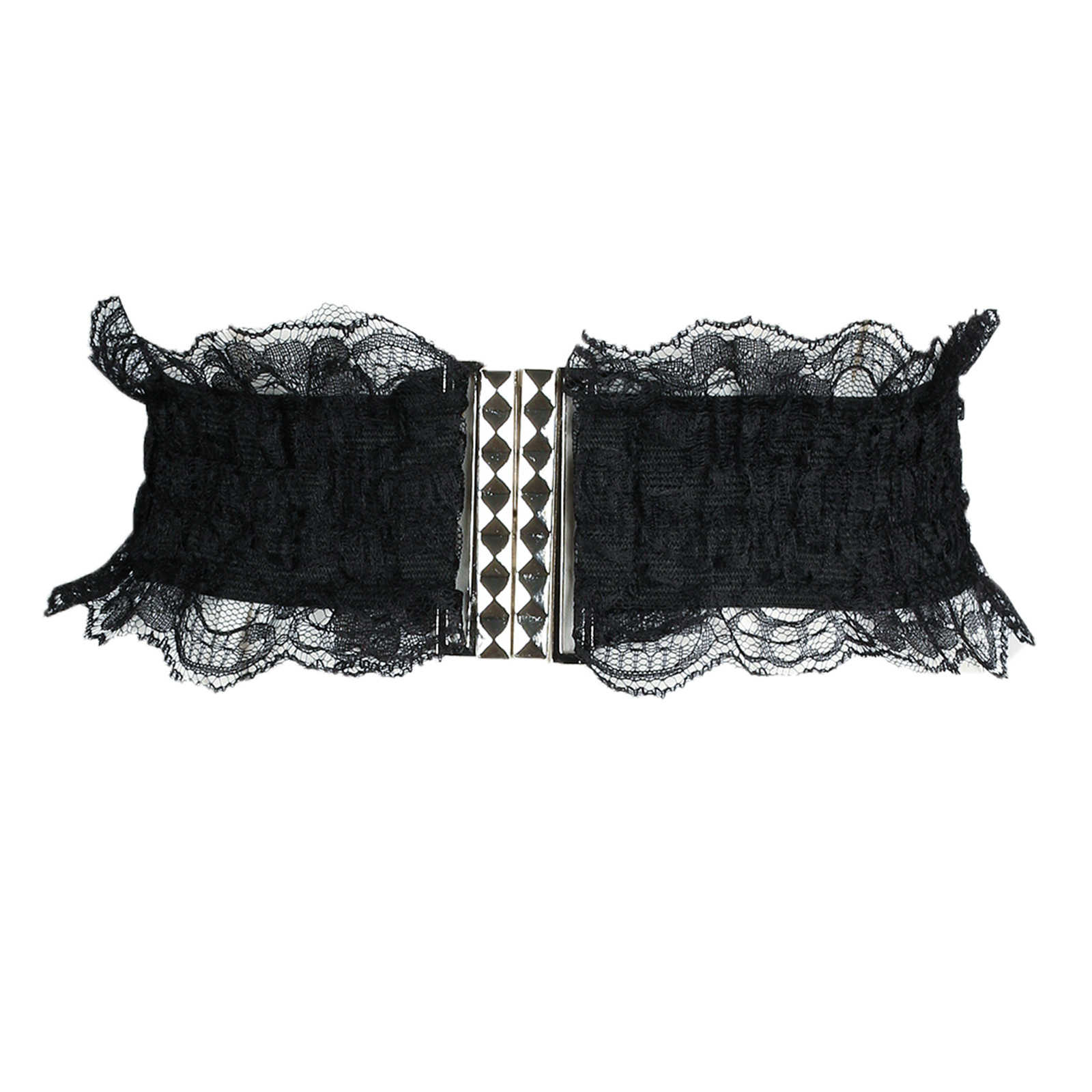 Elastische kanten tailleband, decoratieve damesjurk met kanten kanten kanten tailleversiering, Europese en Amerikaanse zoete en veelzijdige tailleomslag_voghion.com