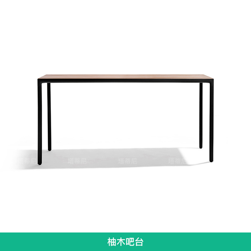 Mesa y sillas de bar de aleación de aluminio para exteriores, taburetes altos para terraza de jardín al aire libre, de alta gama para hoteles y clubes. image 8