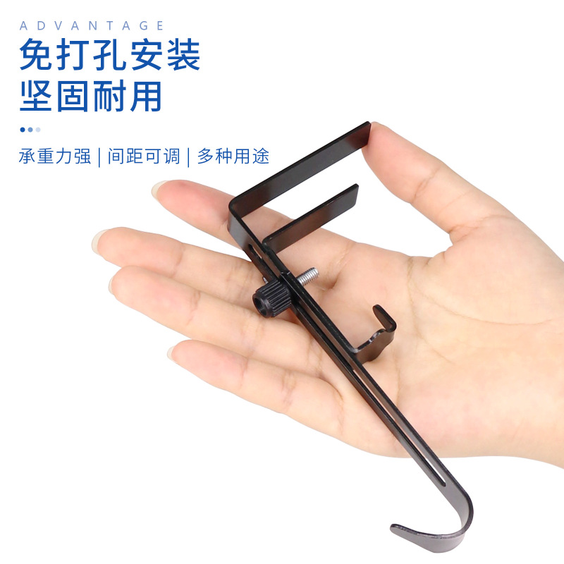 圣诞袜钩伸缩挂钩圣诞长筒袜挂钩饰品免打孔壁炉钩 调节挂钩 袜钩|undefined
