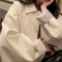 翻领女春通勤拼接风衣