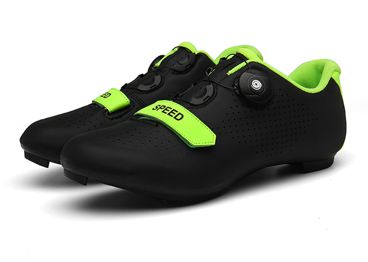 Heren fietsschoenen Fietsschoenen Ademende schoenplaatjes Compatibele indoor fietsschoenen_voghion.com
