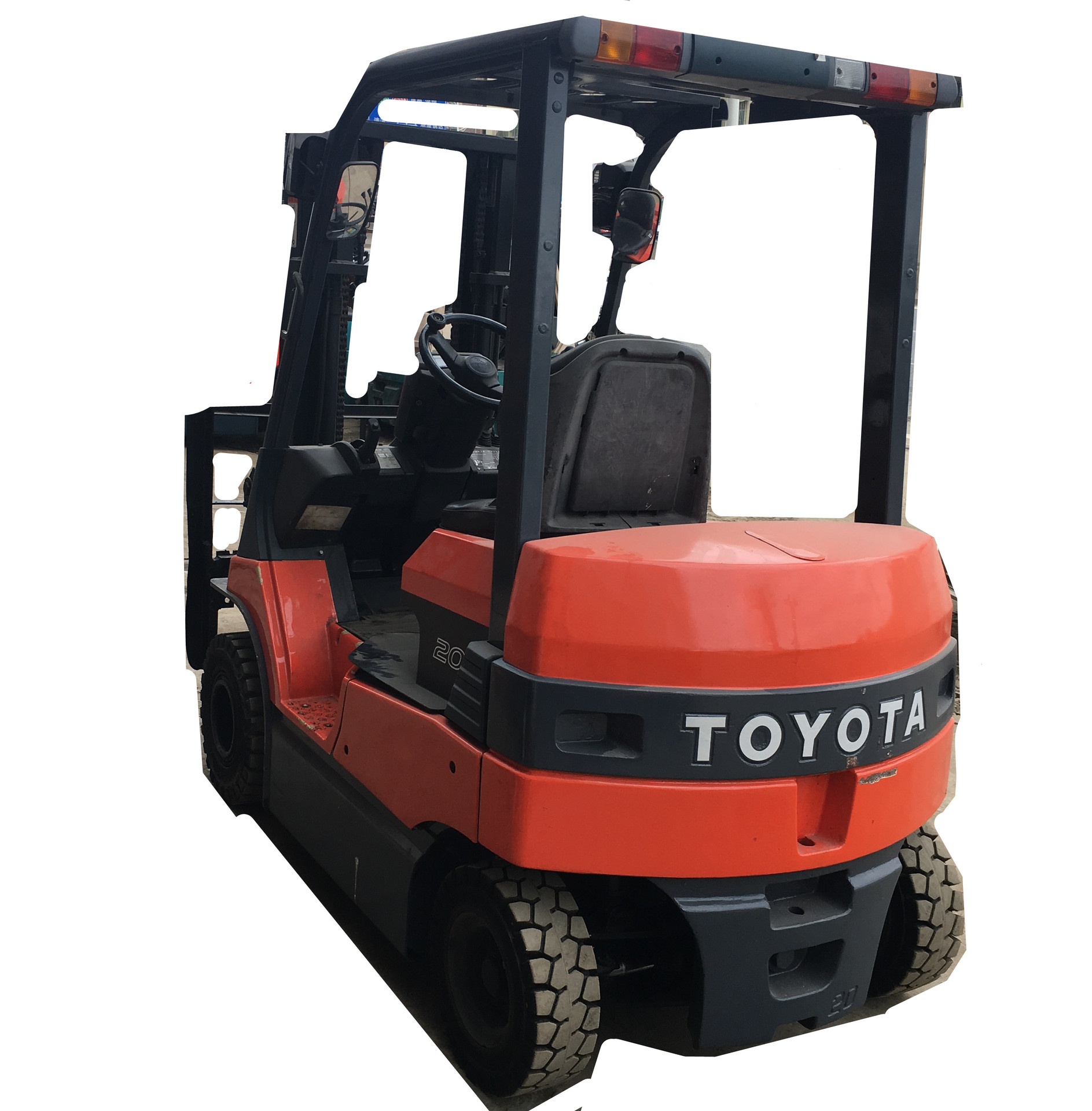 二手2吨7FB20丰田叉车四轮平衡重式电动叉车两节门架升高3米