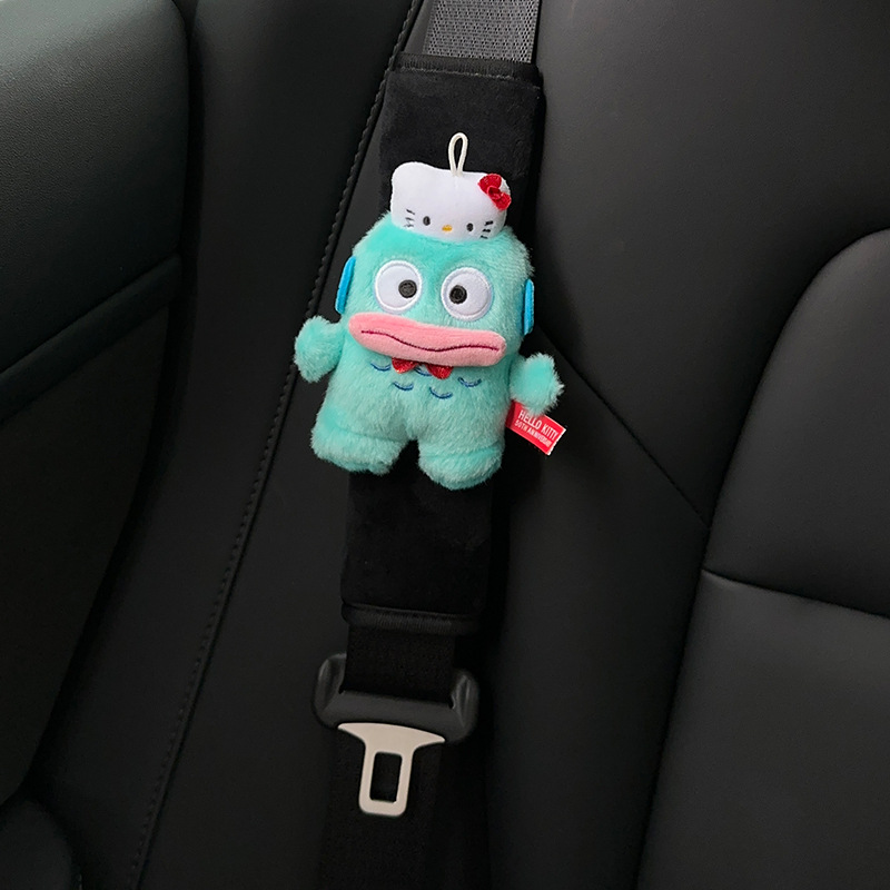 Protector de Hombro para Cinturón de Seguridad de Auto de Poliéster, Diseño de Dibujos Animados para Automóvil