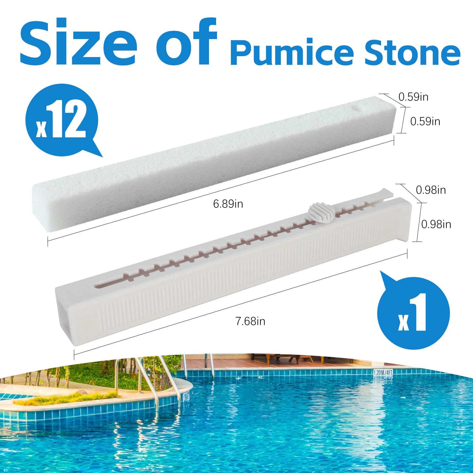 Чистящие полоски для бассейна Чистящие плитки для туалета Чистящие инструменты для чистки Пемпемза Кисть для удаления грязи