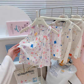 儿童棉绸无袖套装女童夏季凉爽新款吊带洋气两件套