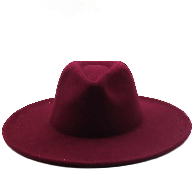 Retro Brim Big Brim Autumn And Winter Wool Top Hat display picture 8