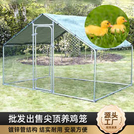 批发供应户外防晒鸡笼耐用防水涂银布顶棚养殖笼子家禽饲养笼鸭笼