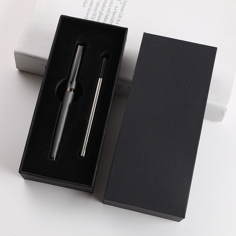 Juego de alta calidad rojo regalos de negocios metal bolígrafo de firma bolígrafo personalizado logotipo publicitario bolígrafo neutro