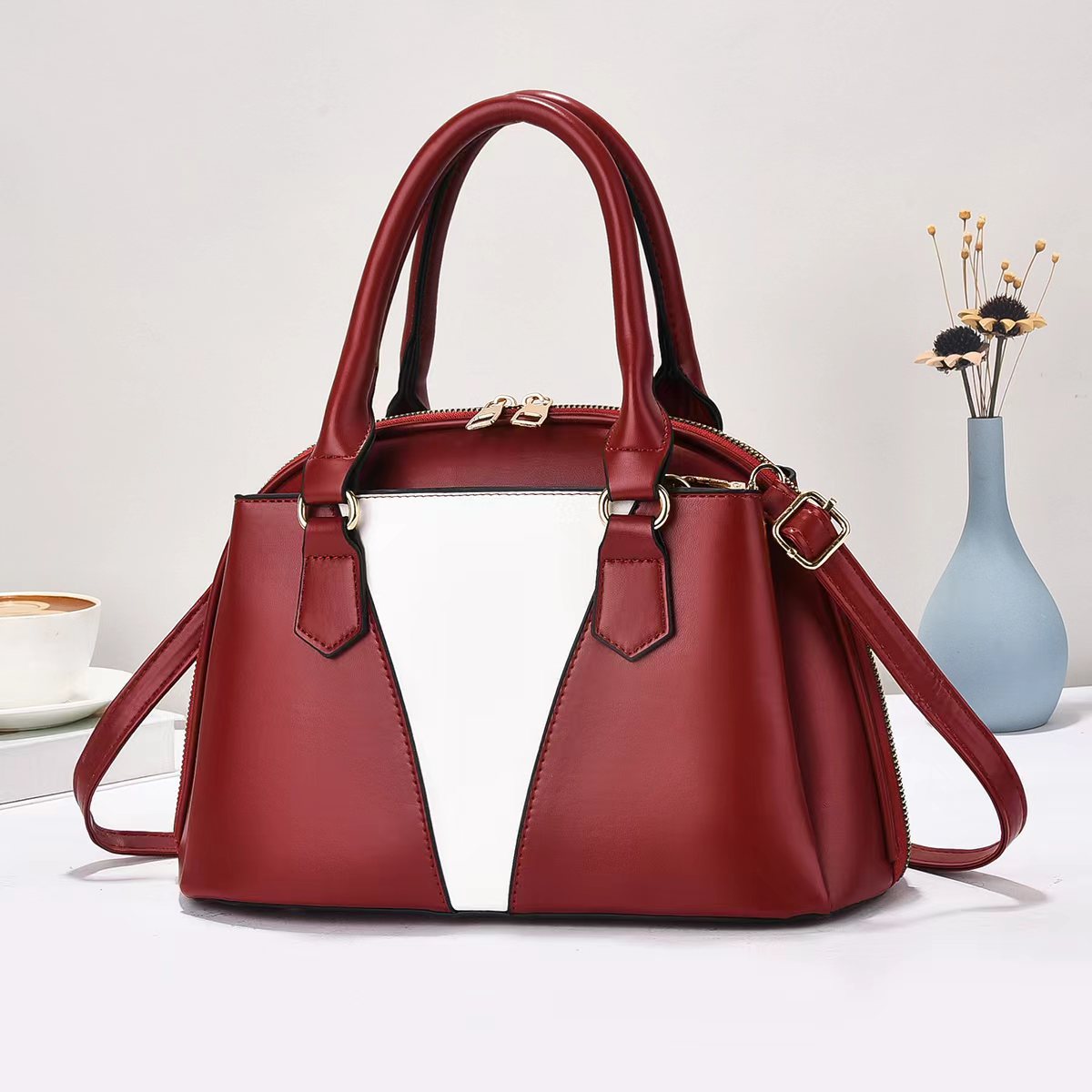 Temperamento versátil nuevo bolso coreano de moda mujer hermoso bolso de hombro bolso de mujer bolso de mujer bolso grande