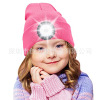 LED lights, street keep warm detachable knitted hat