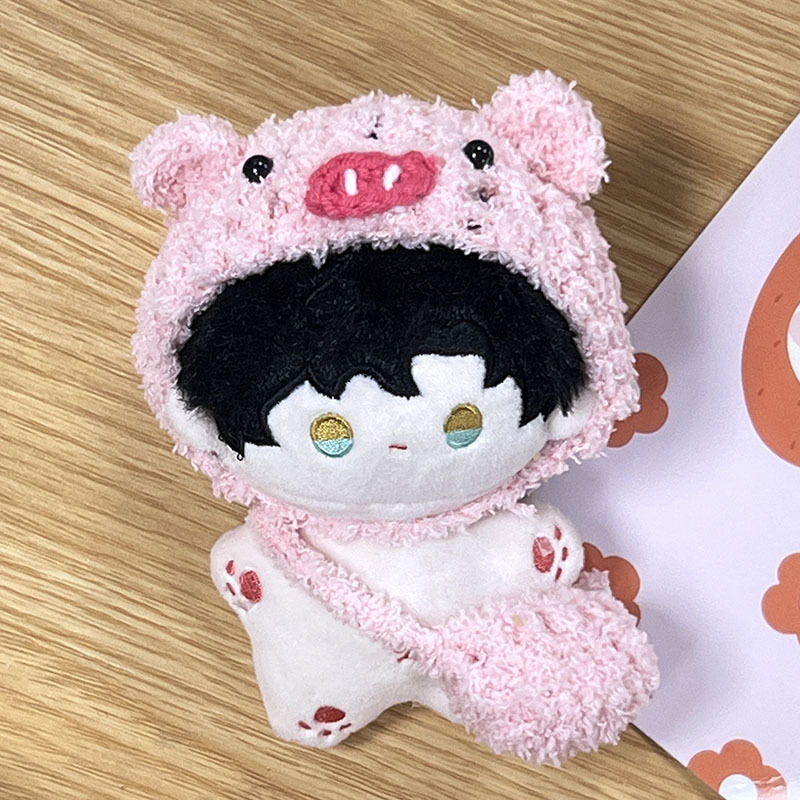 10cm粉猪头套通用娃衣海星体卡通西高地公仔玩偶服diy小配饰礼品
