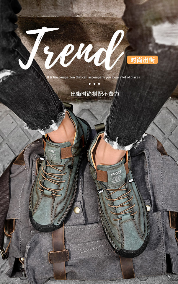 Bốt Martin cổ vừa unisex cỡ lớn, giày bốt da sợi nhỏ đế cao su, phong cách Hàn — 9888 Xanh quân đội, 9888 kaki, 9888 màu xanh lam, 9888 màu đen chi tiết 1