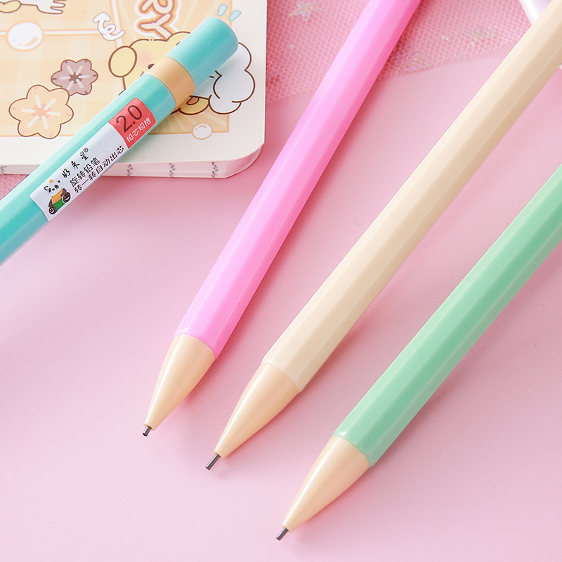 Hao Lai Xing Smart Pencil Escritura sin pelar constantemente Pencil de actividad Papelería creativa Estudiante Escritura Dibujo Pencil giratorio