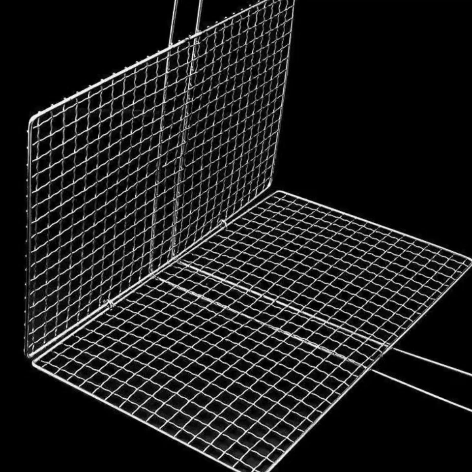 Сетка для гриля для рыбы и мяса, зажим для гриля, портативная стойка для гриля для пикника, барбекю, складная маленькая сетка для гриля, зажим для сетки для гриля для барбекю
