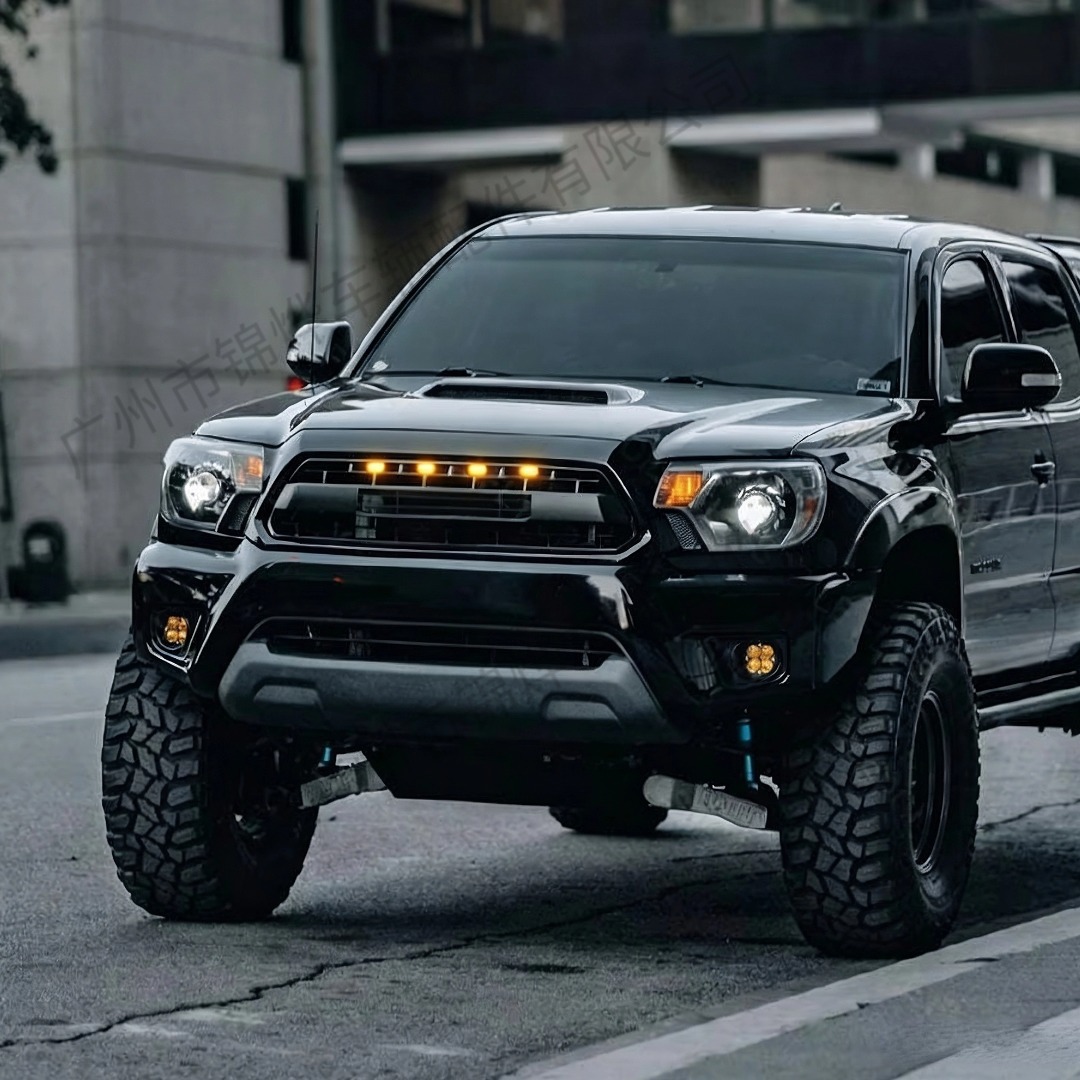 Suitable for 2012-2015 Toyota Tacoma, modified TRD style front grille decoration, made of ABS material