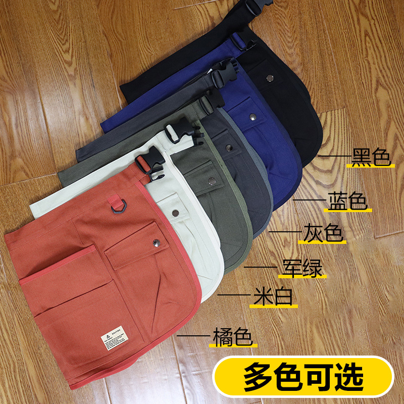 Delantal transfronterizo de Amazon personalizado Unisex belleza de almacenamiento jardinería trabajo de comercio exterior medio delantal