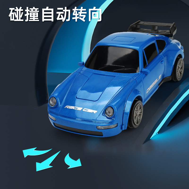 Tiktok mismo eléctrico universal deformación coche música deformación ligera robot coche deportivo modelo puesto al por mayor