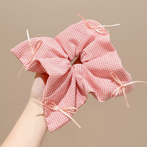 Anillo de cabello perezoso coreano cuerda de cabeza intestino grande niñas de alto nivel de la sensación de cabello de alta elasticidad correa de cabello de cabello super grande