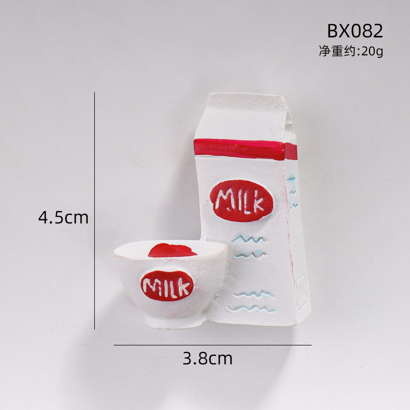 创意3D冰箱贴北欧ins装饰定制立体美食吸铁石仿真食物磁性贴批发|undefined