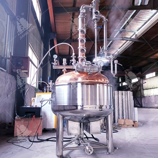 可定制200升塔式紫铜蒸馏酿酒设备 白酒蒸馏器 铜蒸馏设备