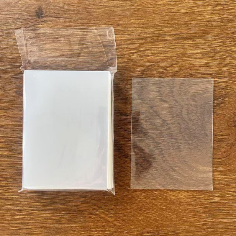 Bolsa de almacenamiento de tarjetas de película de tarjetas de venta caliente transfronteriza 10 seda PP transparente juegos de mesa de luz azul bolsa de plástico image 5