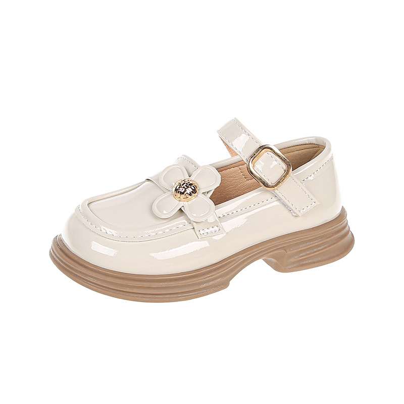 Niñas zapatos de cuero de estilo británico 2026 otoño nuevos zapatos de lefour suaves para niños zapatos de princesa de flores para niñas image 6
