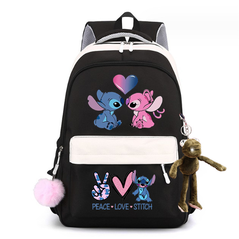 2024 encantador patrón de dibujos animados Stevie / Boy mochila escolar mochila de moda casual para hombres y mujeres