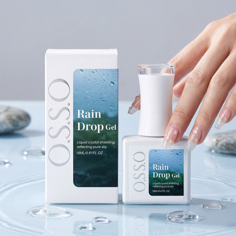 Water Drop Sealing Gel, Nail Art with a Three-Dimensional, Full Jelly Texture, Smooth and Non-Shrinking, Wear-Resistant, Scratch-Proof, No-Wash Sealing Layer