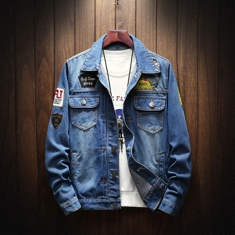 Jacket Mens Denim Jacket Men Jeans Jackets OUTERWEAR DENIM Coat